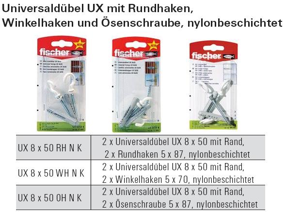 Inhalt und Beschreibung Universald&uuml;bel UX mit Haken, nylonbeschichtet, SB-verpackt