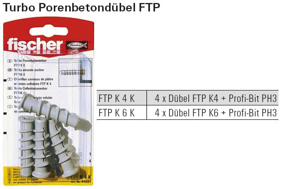 Inhalt und Beschreibung Turbo Porenbetond&uuml;bel FTP, SB-verpackt