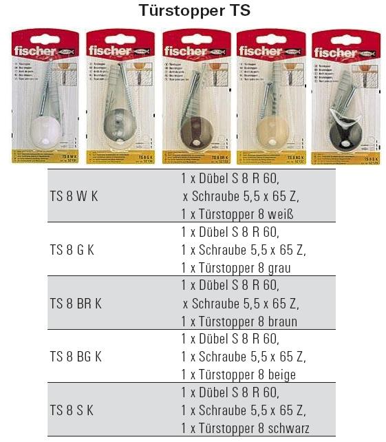Inhalt und Beschreibung T&uuml;rstopper TS, SB-verpackt