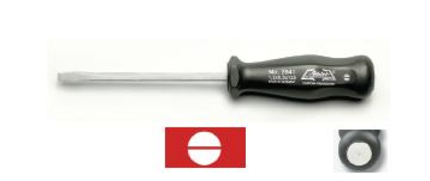 Profi-Werkstatt-Schraubendreher mit Schlagplatte Schlitz und 6-kt.
