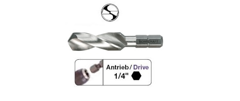 Spiralbohrer-Bits 1/4" HSS-G geschliffen