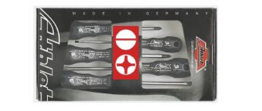 Profi-Handwerker-Schraubendreher-Sortiment Schlitz/PH 5-tlg.