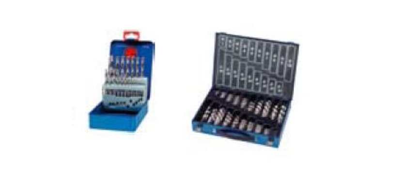 Spiralbohrersortimente DIN 338 HSS-G geschliffen in Industrie-Kassette
