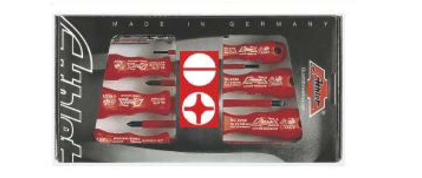 Profi-VDE-Schraubendreher-Sortiment Schlitz/PH 7-tlg.