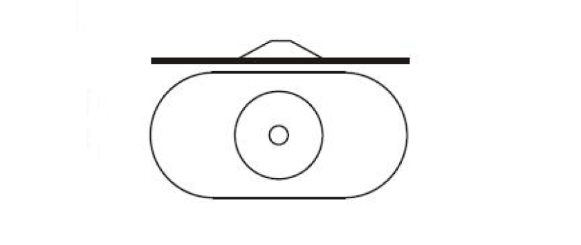 Dämmstoff-Halter für Flachdachbefestiger oval