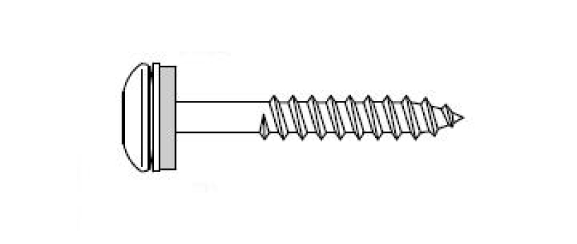 Selbstschneidende Spezialschrauben mit Torx mit Dichtscheibe 25mm für Holz A2 Edelstahl