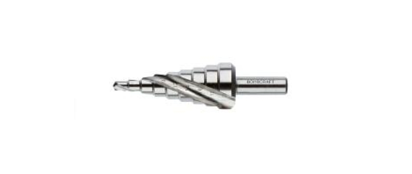 Stufenbohrer HSS-E (Co5) kobaltlegiert, mit Spiralnut