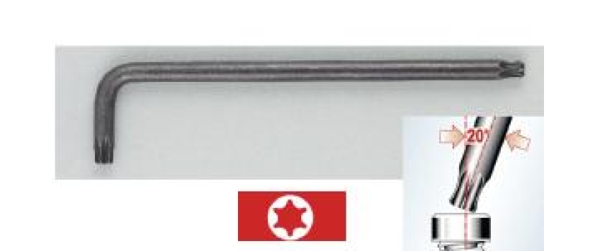 Stiftschlüssel Torx mit Kugelkopf lange Ausführung