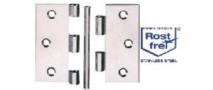 Starke Scharniere mit losem Stift, A2 Edelstahl