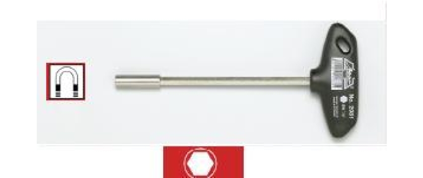 Magnet-Bithalter mit T-Griff (Quergriff)