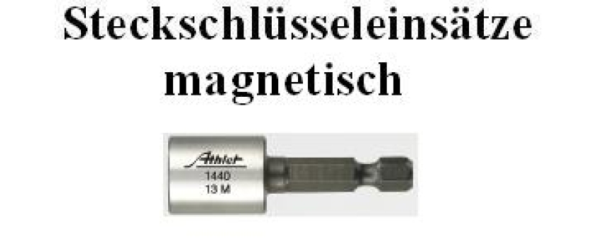 Steckschlüsseleinsätze magnetisch