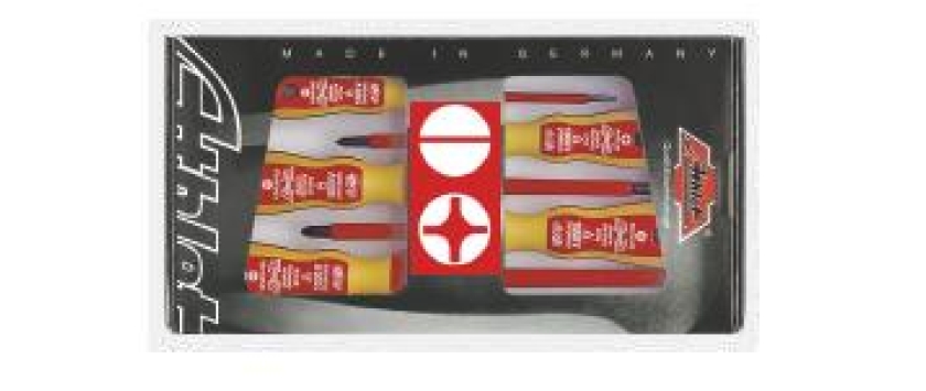 Profi 2K-VDE-Schraubendreher-Sortiment Schlitz/PH 5-tlg.
