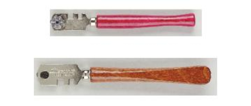 Glasschneider mit Holzgriff