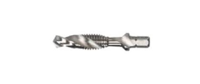 Kombi-Gewindebohrer-Bits ¼" Schaft, HSS-G geschliffen M