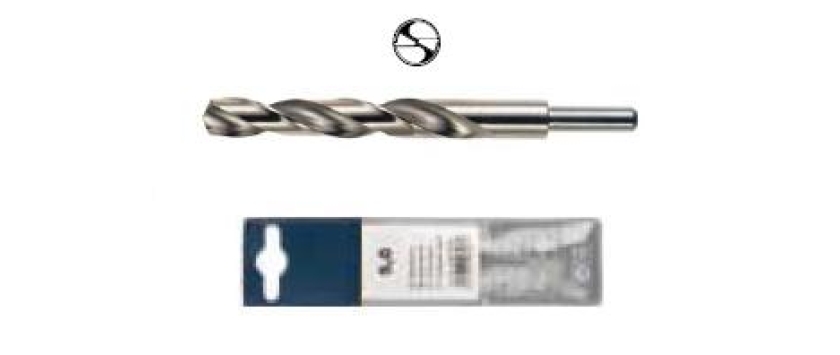Spiralbohrer DIN 338 HSS-G mit reduziertem Schaft in SB-Tasche