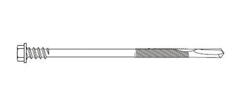 Befestiger für Sandwich-Profile auf Stahlkonstruktion bis 14,0mm ohne Dichtscheibe A2 Edelstahl