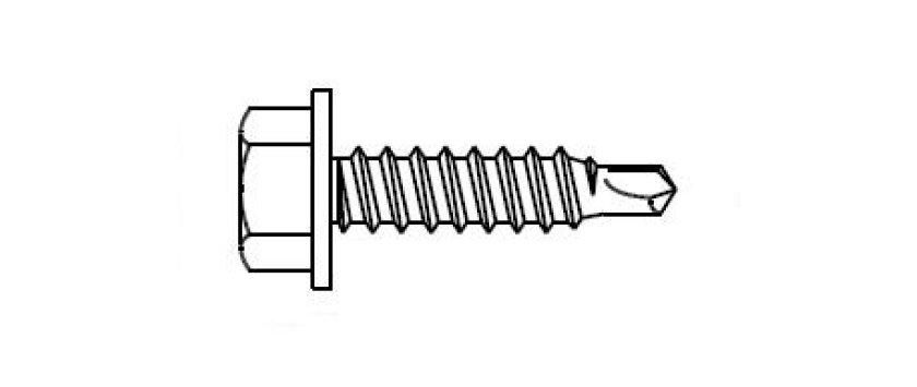 Bohrschrauben für Blechüberlappungen 2x1,0mm BOHR RS ohne Dichtscheibe verzinkt