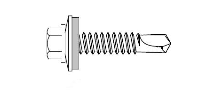 Bohrschrauben für Stahlunterkonstruktion 6 & 8mm verzinkt