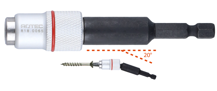 Bithalter mit Kugelgelenk (bis zu 20°)