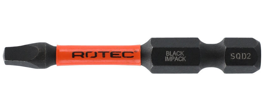 Black Impact Bit SQD / ROB (Vierkant) - 50mm