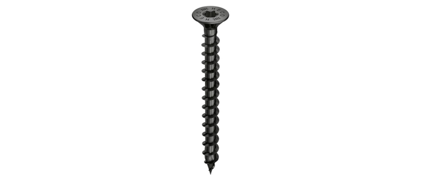 HECO-TOPIX-plus Senkkopf mit Frästaschen Vollgewinde Torx verzinkt schwarz