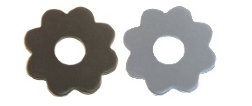 Unterlegscheibe / Rosette verzinkt oder schwarz