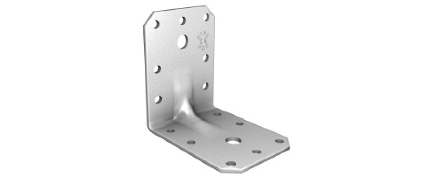 Winkelverbinder mit Rippe/Steg