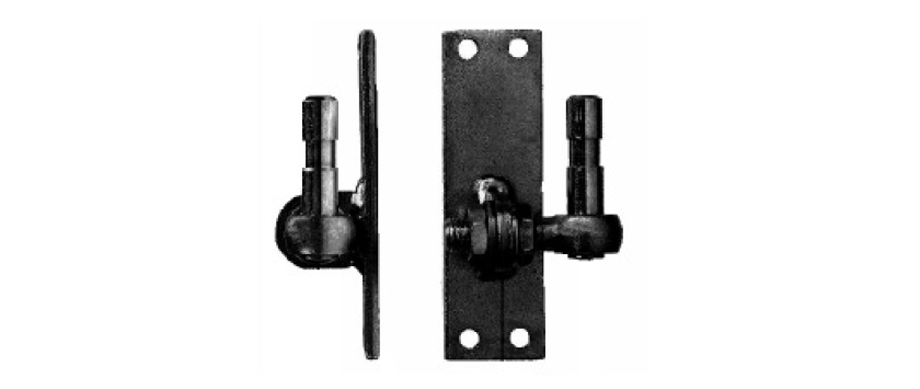 Haken D 5, 2-fach verstellbar, schwarz