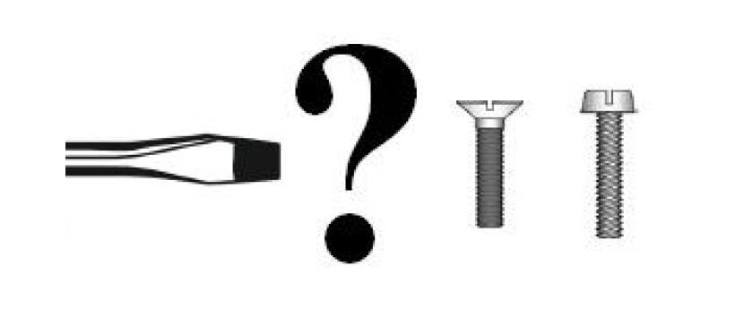 Welcher Schraubendreher passt zu welcher Schraube?