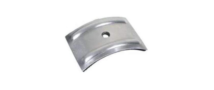 Kalotten WELLE aus Aluminium blank