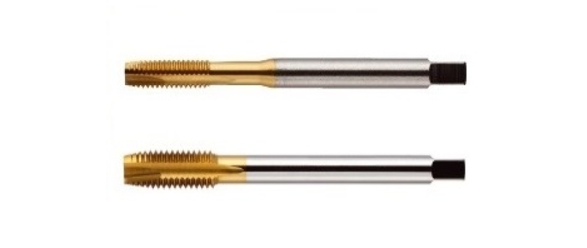 Maschinengewindebohrer DIN 371/DIN 376 HSS-E (Co 5) titannitrit-beschichtet, geradegenutet