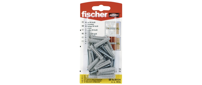 Dübel SX mit Schraube, SB-verpackt