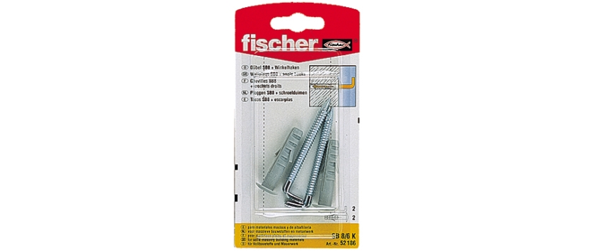 Dübel SB mit Rund- und Winkelhaken, SB-verpackt