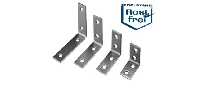 Stuhlwinkel aus V2A / A2 Edelstahl