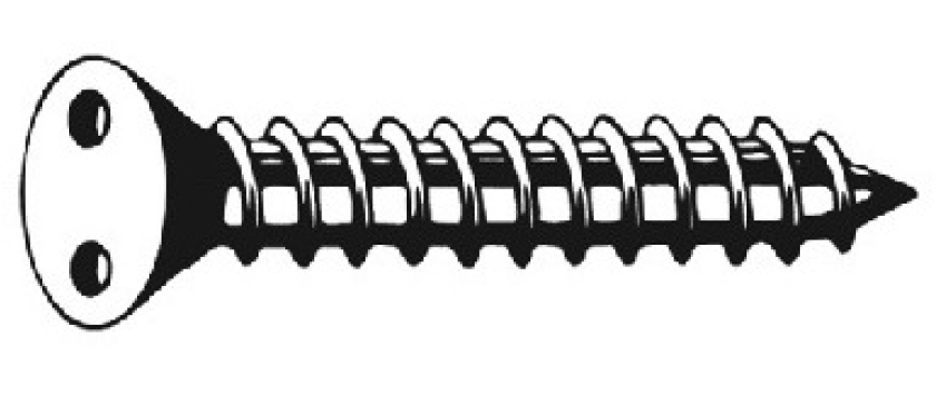 Sicherheitsblechschrauben Senkkopf (Flathead) mit Zweiloch-Antrieb