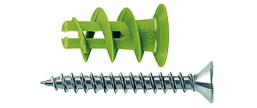 Gipskartondübel GK green mit Schrauben