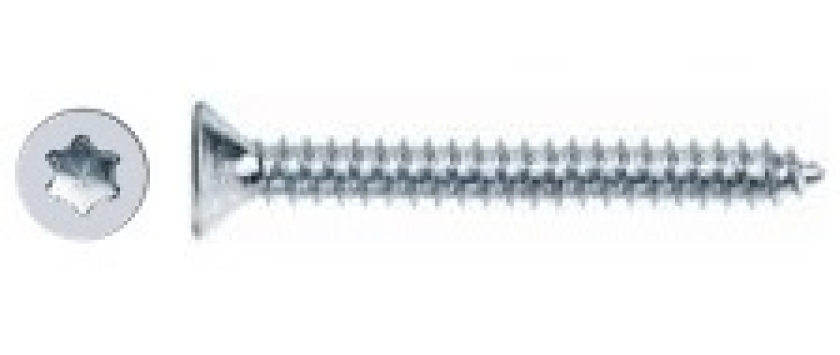 Senk-Blechschrauben mit Torx ähnlich DIN 7982 verzinkt
