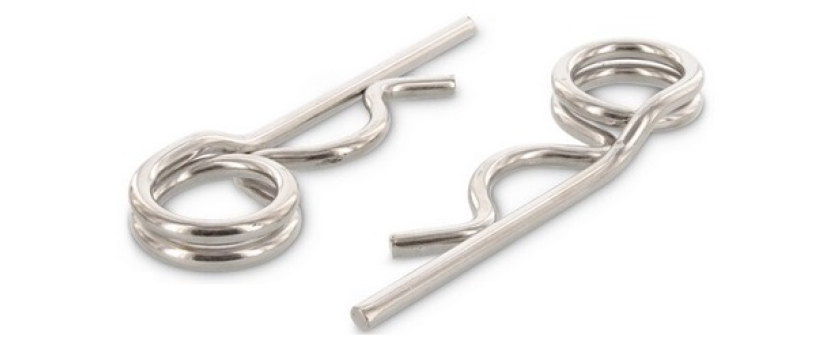 Federstecker doppelte Ausführung, DIN 11024 A4 Edelstahl