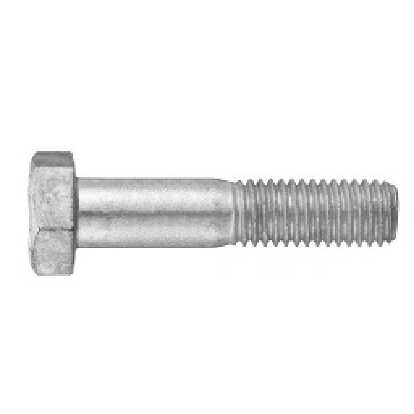 Sechskantschrauben mit Schaft ISO 4014 8.8 Stahl galvanisch verzinkt M 20