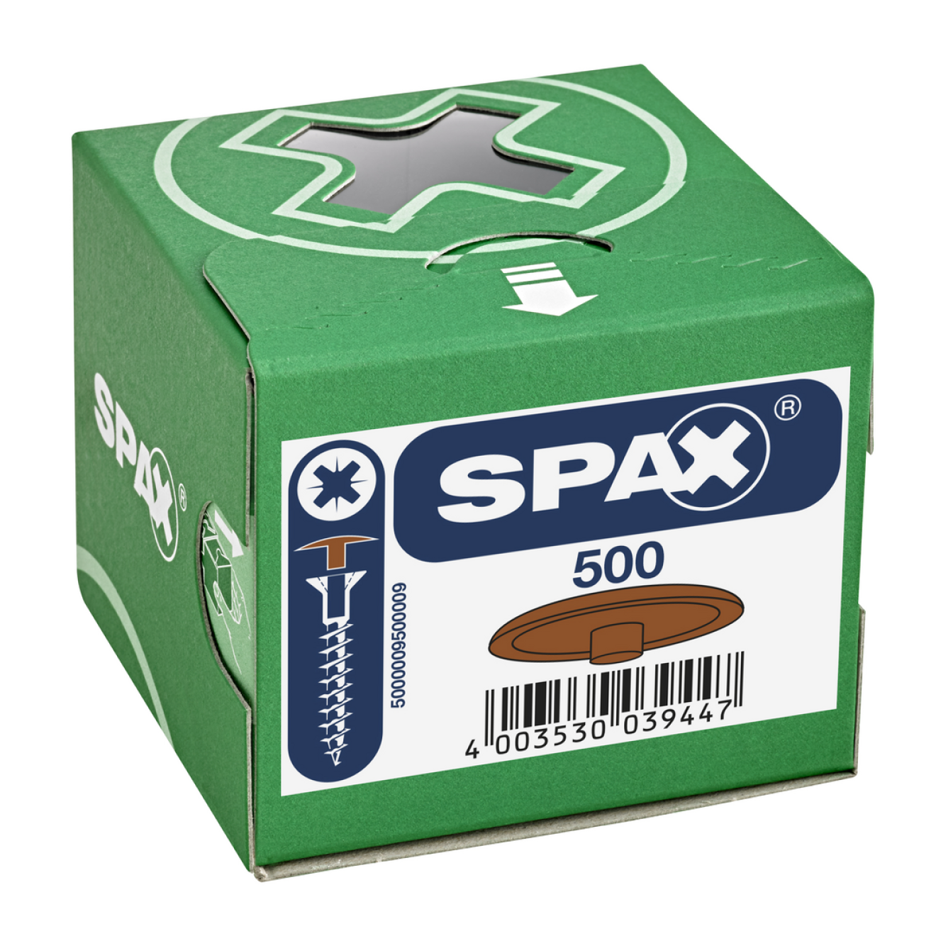 Spax - Kunsstoff Abdeckkappen für Spax mit Kopfbohrung Farbe Rehbraun ...
