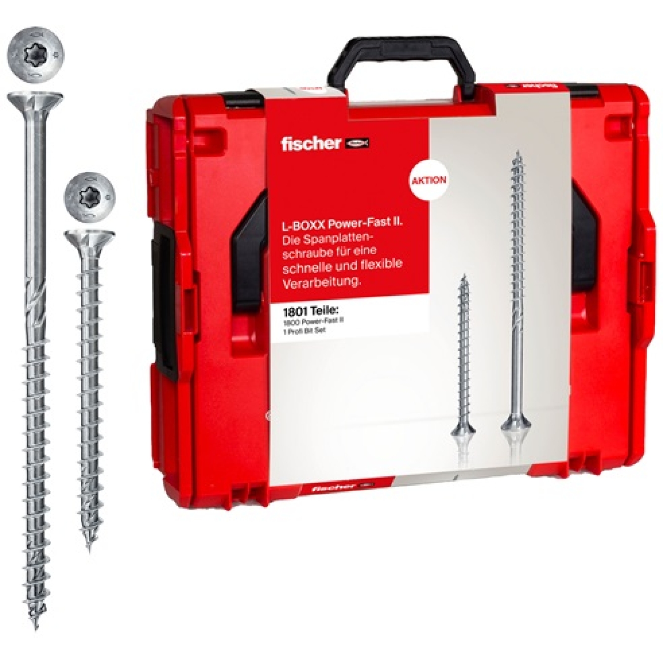 fischer L-BOXX 102 PowerFast II ( 1801 Teile) - 1 Stück, Schrauben ...