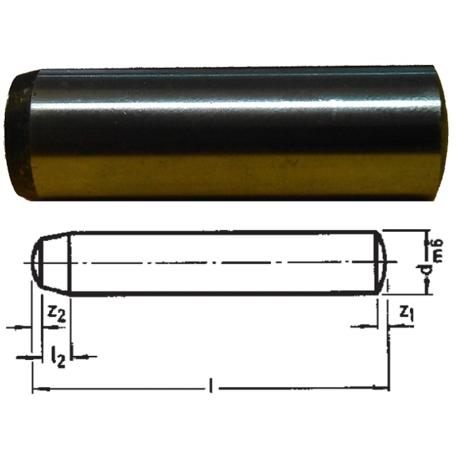2 Stück Zylinderstifte DIN 6325 gehärtet 8X45 EDELSTAHL C1 ISO 8734-1.4034 
