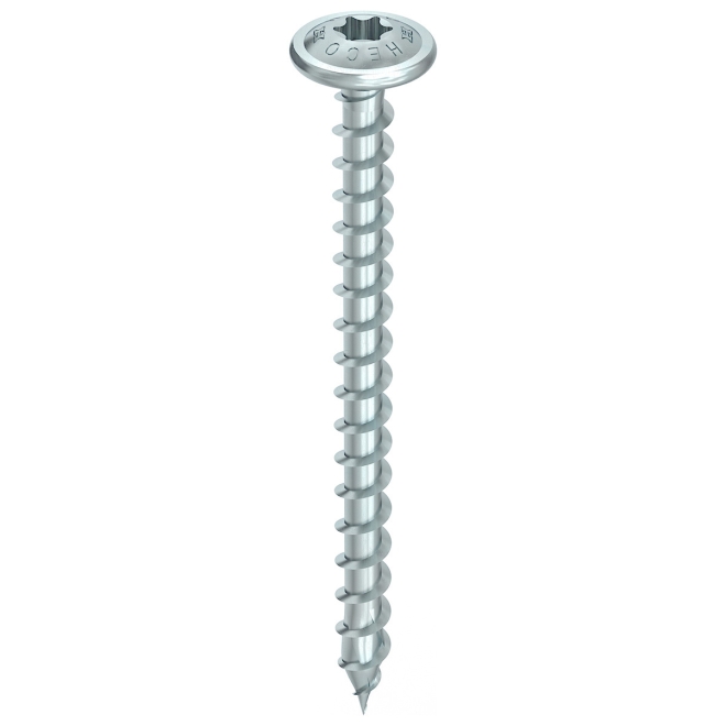 HECO-TOPIX-plus Tellerkopf, variables Vollgewinde, T-Drive T-30, verzinkt blau, 6,0x80 - 1 Stück