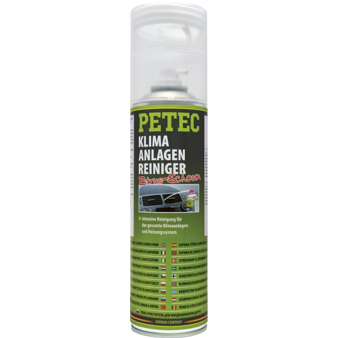 PETEC Klimaanlagenreiniger Spray, Zitrus-Schaum 500 ml - 1 Stück