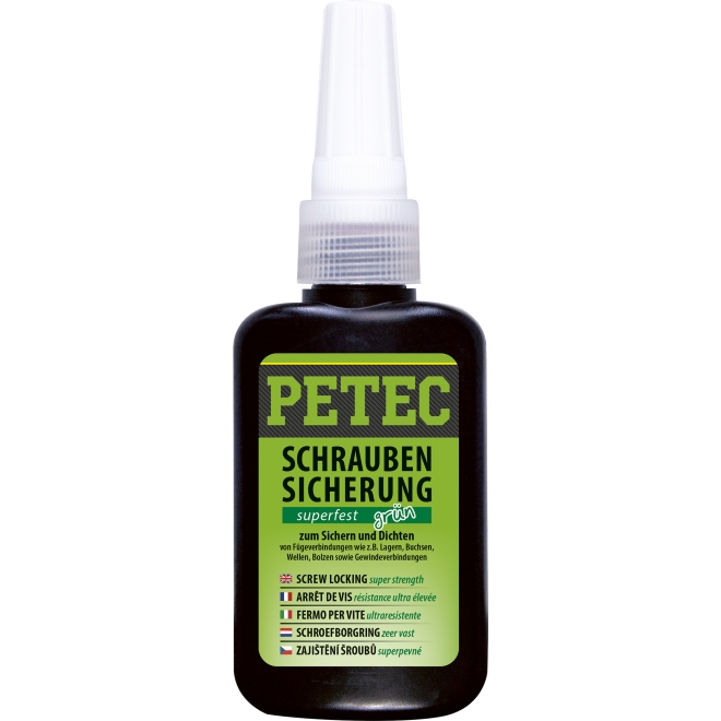 PETEC Schraubensicherung superfest grün 50 g Flasche - 1 Stück