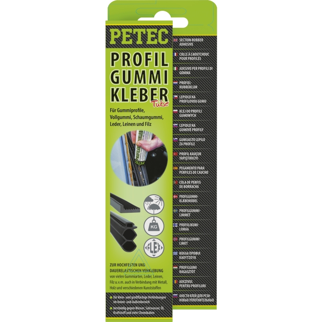 PETEC Profilgummikleber Tube 70 ml Tube SB-Karte - 1 Stück