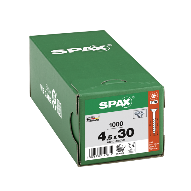 SPAX-T-STAR plus Torx TX 20 TG 4,5x30 WIROX® - 5000 Stück