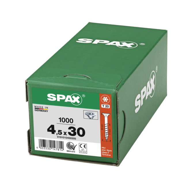 SPAX-T-STAR plus Torx TX 20 TG 4,5x30 WIROX® - 5000 Stück