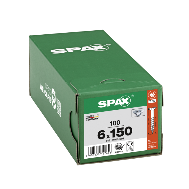SPAX-T-STAR plus Torx TX 30 TG 6,0x150 WIROX® - 500 Stück