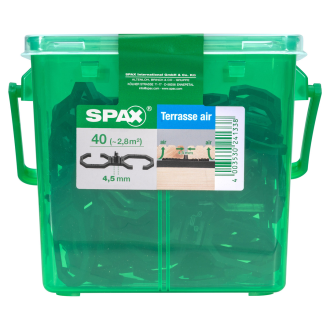 Spax-Air 4,5mm Fugenbreite - 1 x Henkelbox (Inhalt: 40 Stück)